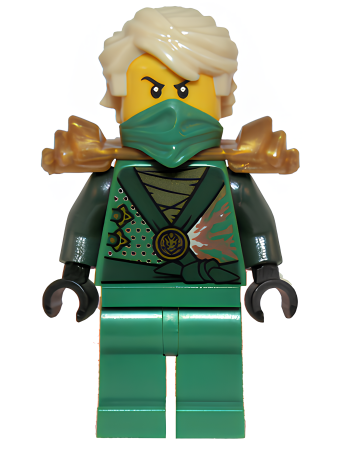 Минифигурка Lego Ninjago Lloyd (Techno Robe) - Rebooted, Pearl Gold Shoulder Armor njo087 U